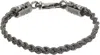 Emanuele Bicocchi Tiny Braided Bracelet In Gray