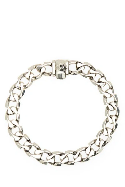 Emanuele Bicocchi 925 Silver Edge Cuban Chain Bracelet