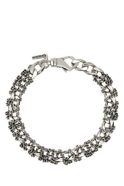 EMANUELE BICOCCHI EMANUELE BICOCCHI UNISEX 925 SILVER ENTWINED CHAIN BRACELET