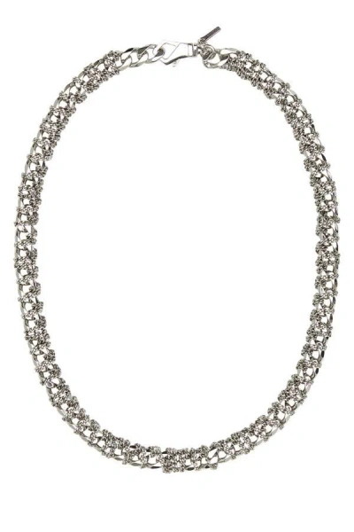 Emanuele Bicocchi 925 Silver Entwined Chain Necklace