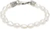 Emanuele Bicocchi White Baroque Pearl Bracelet In Pearl