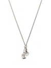 Emanuele Bicocchi Wild Rose Pendant Necklace In Silver