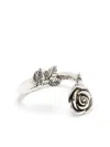 Emanuele Bicocchi Wild Rose Spiral Ring In Silver
