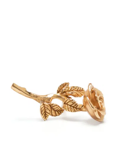 Emanuele Bicocchi Wild Rose Stud Earring In Gold