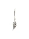 Emanuele Bicocchi Wing-pendant Silver Single Earring In Silver