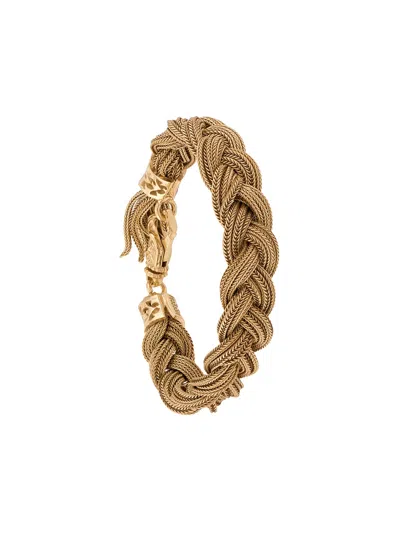 Emanuele Bicocchi Braided Cuff Bracelet In Gold