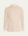 Emanuele Maffeis Men's Cotton Button-collar Sport Shirt In Tan