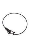 Emanuele Pantanella Design Black Gancio Belt In Brown