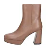 Emanuélle Vee Emanuelle Vee Brown Boots In Marrone Scuri