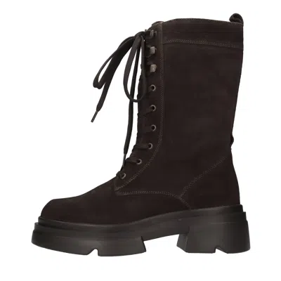 Emanuélle Vee Emanuelle Vee Boots In Testa Di Moro Scuri