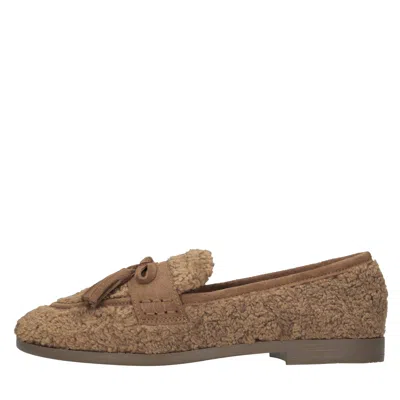 Emanuélle Vee Emanuelle Vee Flat Shoes In Marrone Scuri