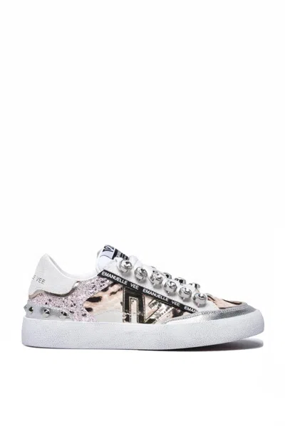Emanuélle Vee Multicolor Cavallino Leather Women Sneakers