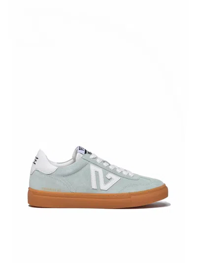 Emanuélle Vee Sage Green Suede Rubber Sneakers