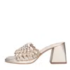 Emanuélle Vee Emanuelle Vee Sandals Golden In Oro Marroni
