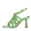 Emanuélle Vee Emanuelle Vee Sandals Green In Verde Blu E Verdi