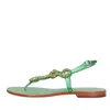 Emanuélle Vee Emanuelle Vee Sandals Green In Verde Blu E Verdi