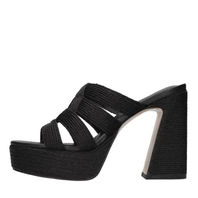 Emanuélle Vee Emanuelle Vee Sandals In Nero Scuri