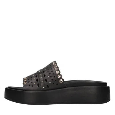 Emanuélle Vee Emanuelle Vee Sandals In Nero Scuri