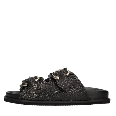 Emanuélle Vee Emanuelle Vee Sandals In Nero Scuri