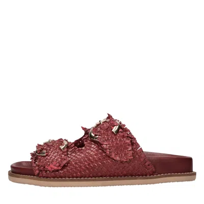 Emanuélle Vee Emanuelle Vee Sandals In Rosso Vivaci