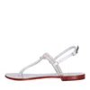 Emanuélle Vee Emanuelle Vee Sandals Silver In Argento Chiari E Naturali