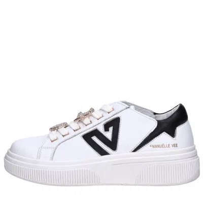 Emanuélle Vee Emanuelle Vee Sneakers In Bianco Chiari E Naturali