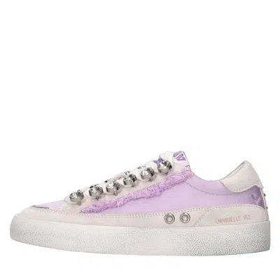 Emanuélle Vee Emanuelle Vee Sneakers In Lilla Chiari E Naturali