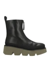 Emanuélle Vee Woman Ankle Boots Black Size 9 Soft Leather In Black