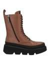 Emanuélle Vee Woman Ankle Boots Brown Size 7 Soft Leather