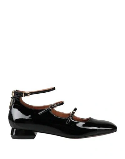 Emanuélle Vee Woman Ballet Flats Black Size 11 Leather