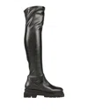 Emanuélle Vee Knee Boots In Black