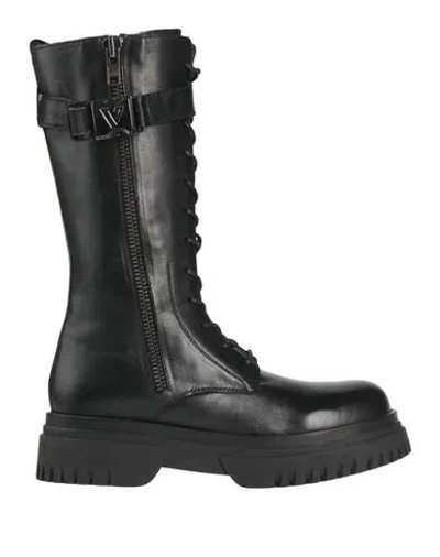 Emanuélle Vee Woman Boot Black Size 8 Leather