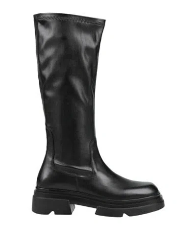 Emanuélle Vee Woman Boot Black Size 8 Leather