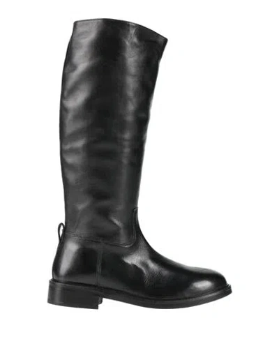 Emanuélle Vee Woman Boot Black Size 8 Leather