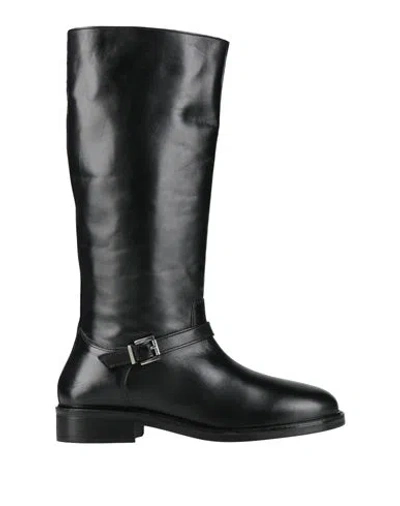 Emanuélle Vee Woman Boot Black Size 8 Leather