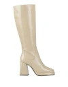 Emanuélle Vee Woman Boot Cream Size 6 Soft Leather In White