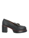 Emanuélle Vee Woman Loafers Black Size 10 Soft Leather In Black