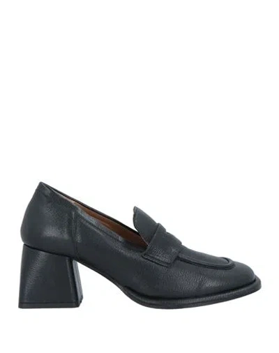 Emanuélle Vee Woman Loafers Black Size 7 Soft Leather