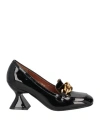 Emanuélle Vee Woman Loafers Black Size 8 Leather