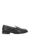 Emanuélle Vee Woman Loafers Black Size 8 Soft Leather In Black