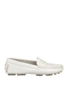 Emanuélle Vee Woman Loafers White Size 7 Lambskin