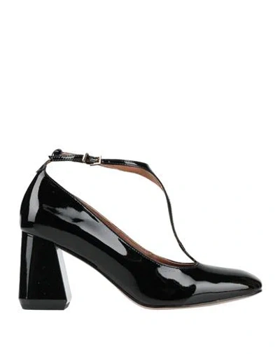 Emanuélle Vee Woman Pumps Black Size 8 Leather