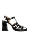 Emanuélle Vee Woman Sandals Black Size 9 Leather