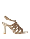 Emanuélle Vee Emanuelle Vee Sandals Golden In Gold