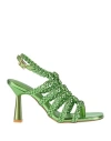 Emanuélle Vee Emanuelle Vee Sandals Green In Green