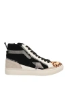 Emanuélle Vee Woman Sneakers Beige Size 6 Leather, Textile Fibers In Beige