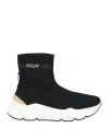 Emanuélle Vee Woman Sneakers Black Size 11 Textile Fibers
