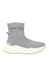 Emanuélle Vee Woman Sneakers Grey Size 8 Textile Fibers In Gray