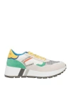 Emanuélle Vee Woman Sneakers Light Grey Size 6 Leather, Textile Fibers
