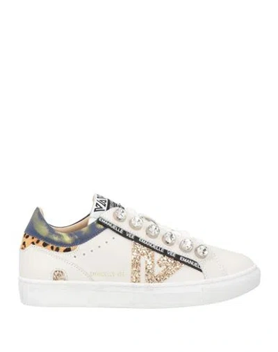 Emanuélle Vee Woman Sneakers Off White Size 8 Leather
